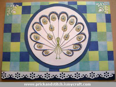 Peacock – forum gallery stitching card of the week