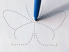 How to check for missed holes when pricking out your pattern