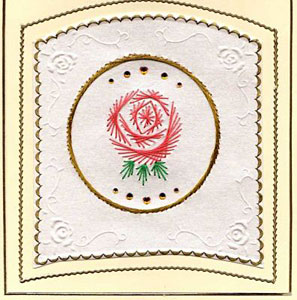 A single rose – forum gallery stitching card of the week