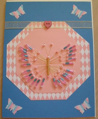 Beaded butterfly – forum gallery stitching card of the week