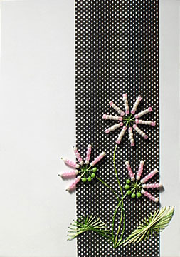 Pretty pink and pearls – forum gallery stitching card of the week