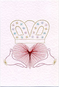 Claddagh ring pattern added at Stitching Cards