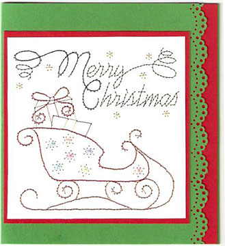 Merry Christmas – forum gallery stitching card of the week
