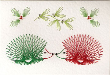 Christmas hedgehogs sewing pattern added at Stitching Cards