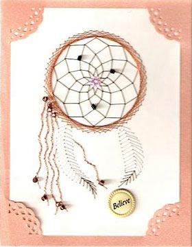 Dream catcher – forum gallery stitching card of the week