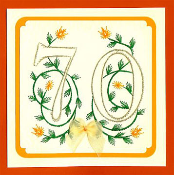 70th Birthday – forum gallery stitching card of the week