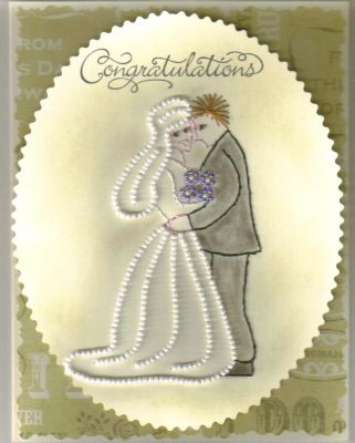Bride and Groom – forum gallery stitching card of the week