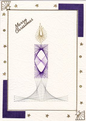 Christmas candle – forum gallery stitching card of the week