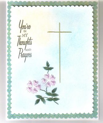 Wild rose and Easter cross – forum gallery stitching card of the week