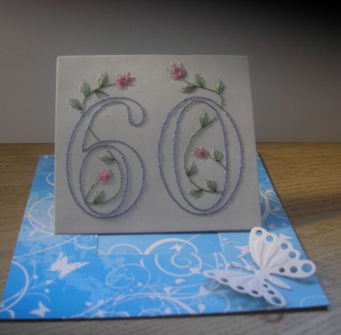 Pop up style easel card – forum gallery stitching card of the week