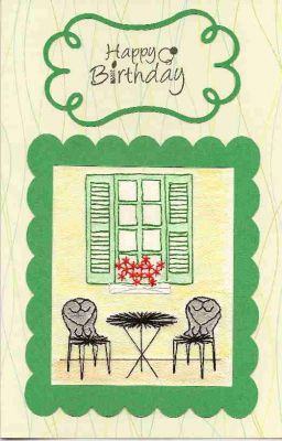 Patio Table – forum gallery stitching card of the week