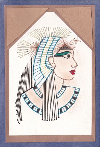Cleopatra – forum gallery stitching card of the week