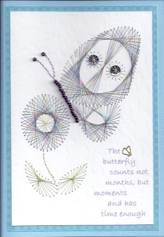Butterflies – forum gallery stitching card of the week
