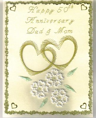 Wedding Hearts – forum gallery stitching card of the week