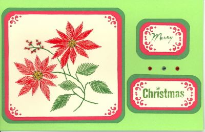 Christmas Flowers – forum gallery stitching card of the week