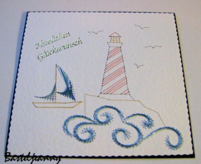Sailing – forum gallery stitching card of the week