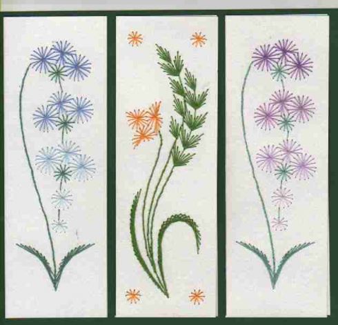 Bookmarks as cards as bookmarks – forum gallery stitching card of the week