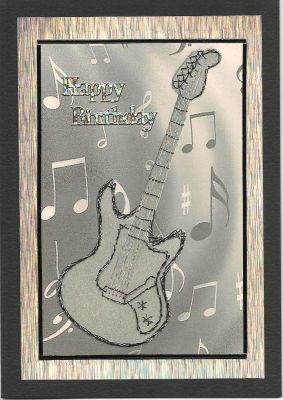 Guitar – forum gallery stitching card of the week