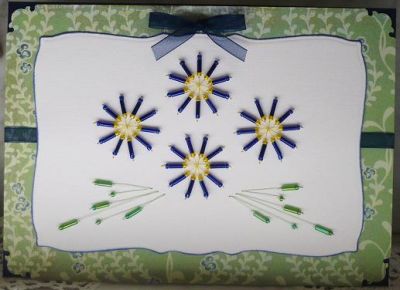Beaded Flower – forum gallery stitching card of the week