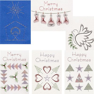 Christmas patterns added at Stitching Cards 2011
