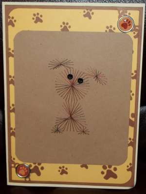Cayden’s BD card – forum gallery stitching card of the week