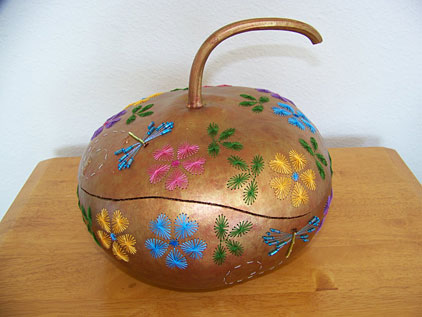 Stitching to decorate objects