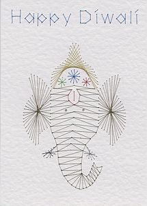 Diwali pattern at Stitching Cards