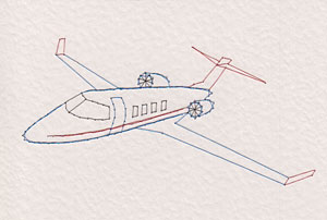 Learjet pattern at Stitching Cards