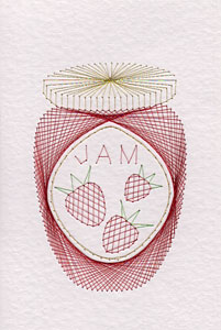 Jam pattern at Stitching Cards