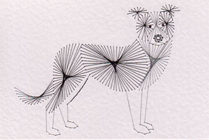 Border Collie pattern at Stitching Cards