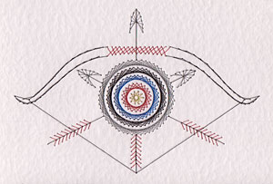 Archery pattern added at Stitching Cards