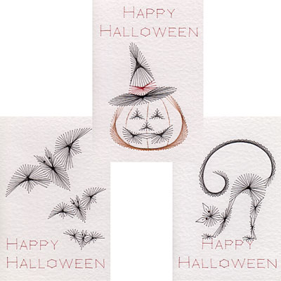Halloween patterns added at Stitching Cards