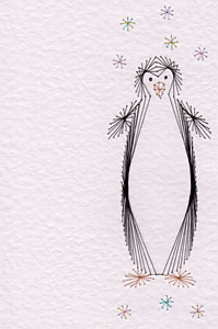 Penguin bookmark pattern added at Stitching Cards