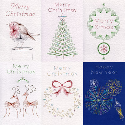Christmas patterns added at Stitching Cards 2015