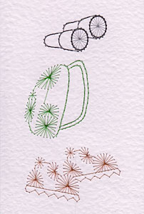 Hiking pattern added at Stitching Cards