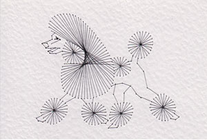 Poodle dog pattern added at Stitching Cards