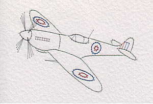 Spitfire aircraft pattern added at Stitching Cards