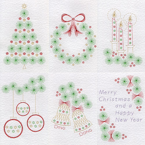 Christmas patterns added at Stitching Cards 2017