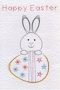 Easter bunny pattern added at Stitching Cards