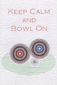 Lawn bowls pattern added at Stitching Cards