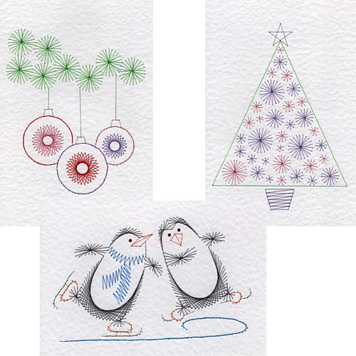 Christmas patterns added at Form-A-Lines 2018