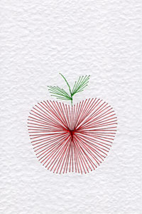Apple pattern added at Stitching Cards