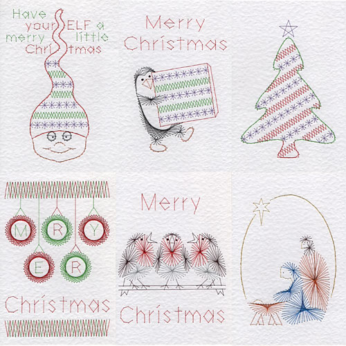 Christmas patterns added at Stitching Cards 2018