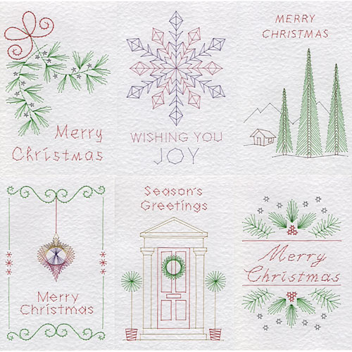 Christmas patterns added at Stitching Cards 2019