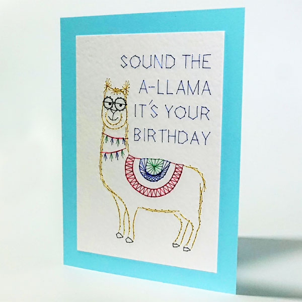 Llama pattern added at Stitching Cards