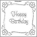 PinBroidery pattern smaller size test